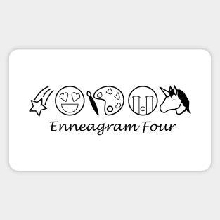 Enneagram 4 T-Shirt | Enneagram Type 4 | Individualist | Creatives | Enneagram Gifts | Unisex - Men & Women's Tee Magnet